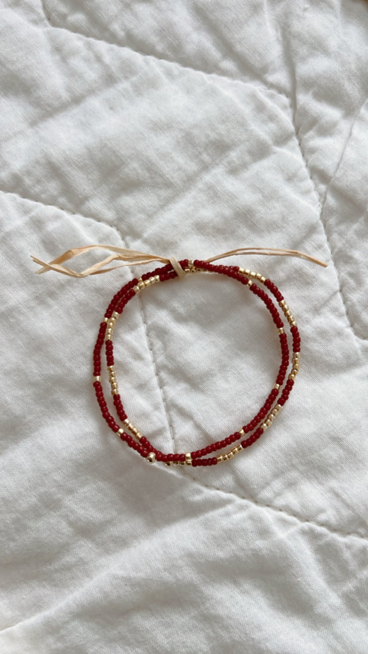 fsu bracelet garnet and gold