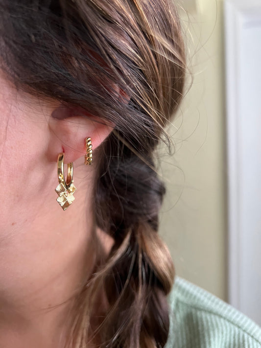 Tiny Twist Huggie Earrings