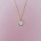 Pale Pink Smiley Necklace