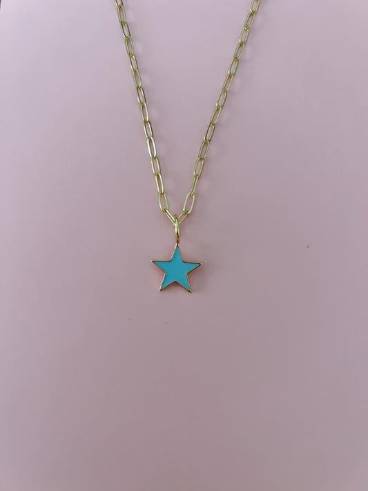 Blue Star Necklace