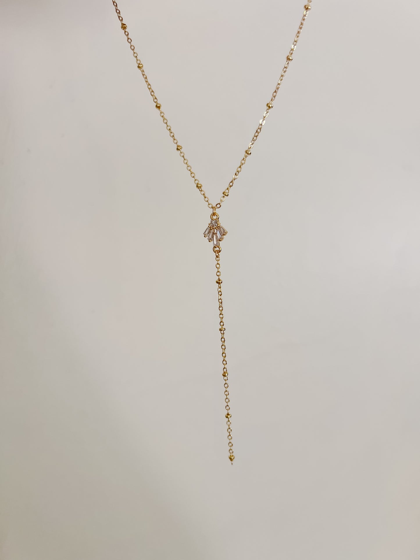 Lariat CZ Necklace