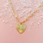 Gold Radiant Heart Necklace