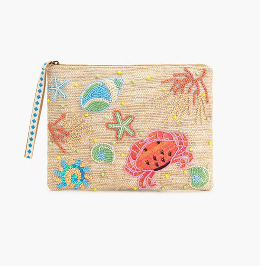 Crab & Shell Wristlet