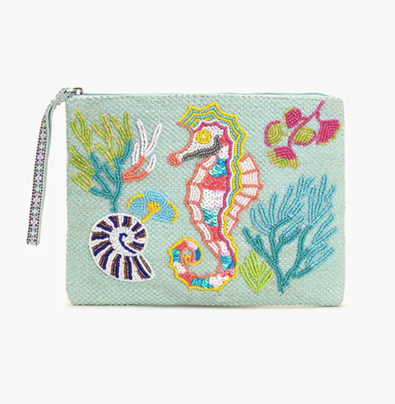 Seahorse Wristlet