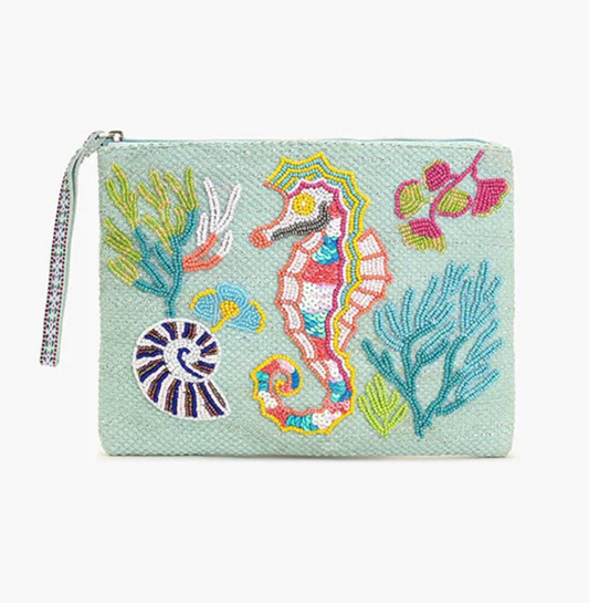 Seahorse Wristlet