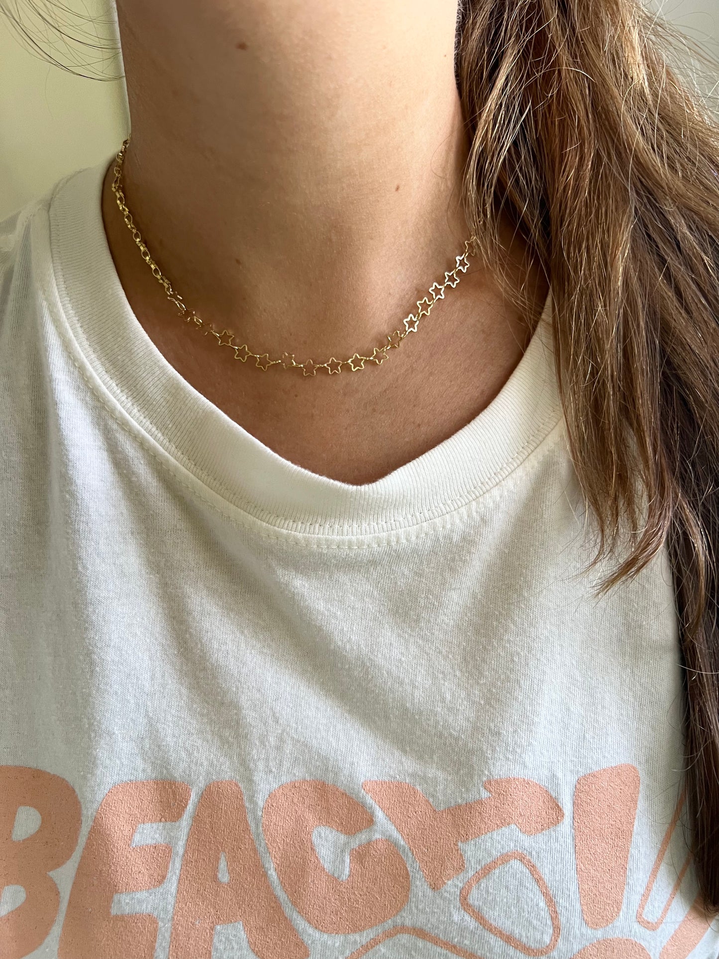 Gold Stars Necklace