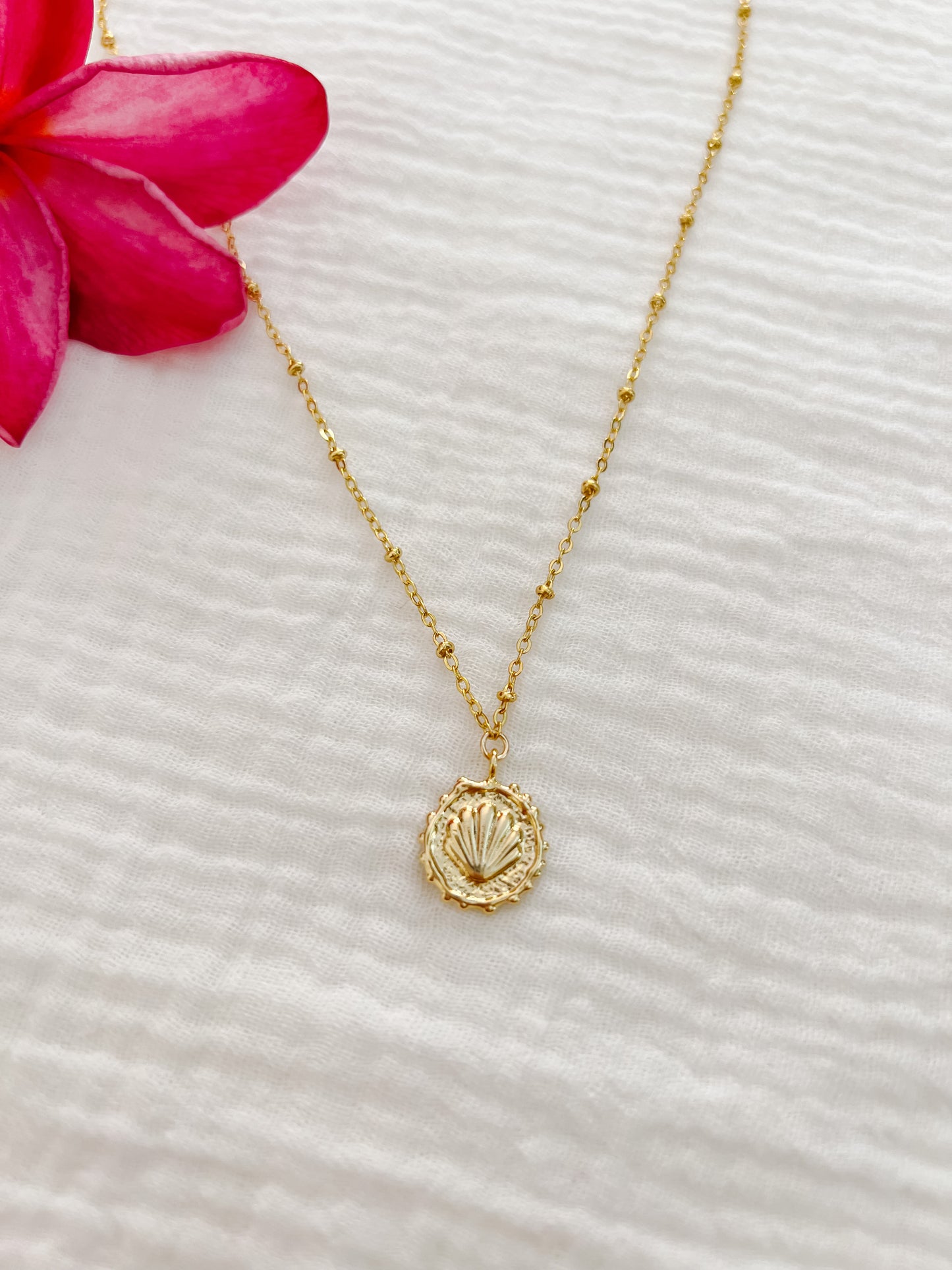 Shell Coin Necklace