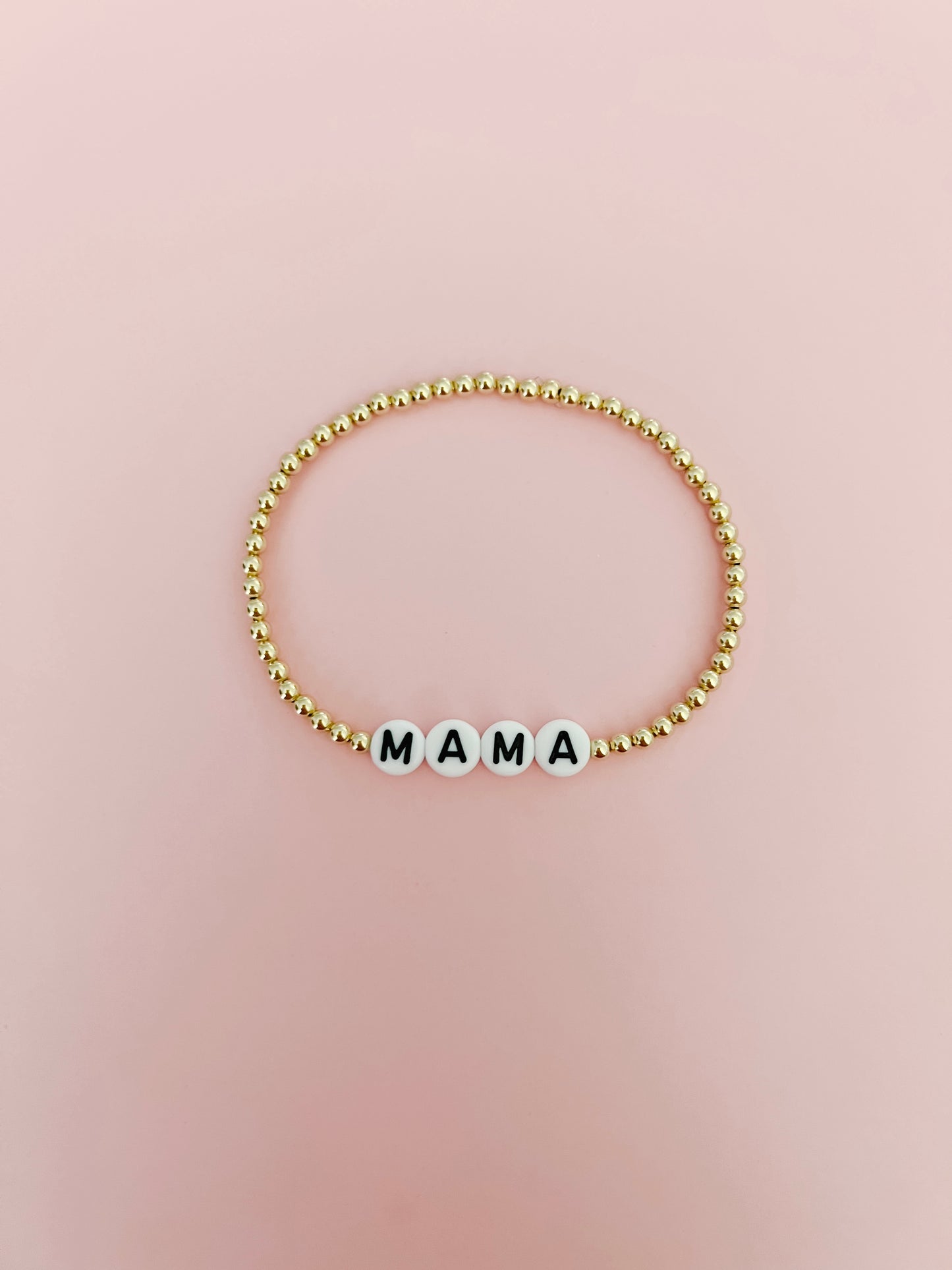 Mama Bracelet with Black Letters