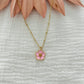 Pink Hibiscus Necklace