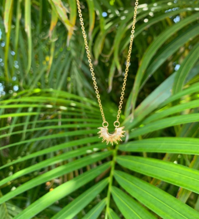 Gold Sunburst Necklace