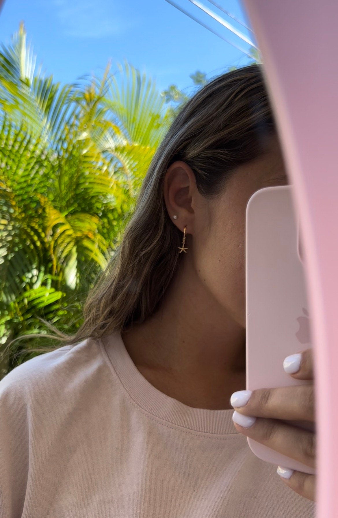 Tiny Gold Starfish Huggie Hoop Earrings