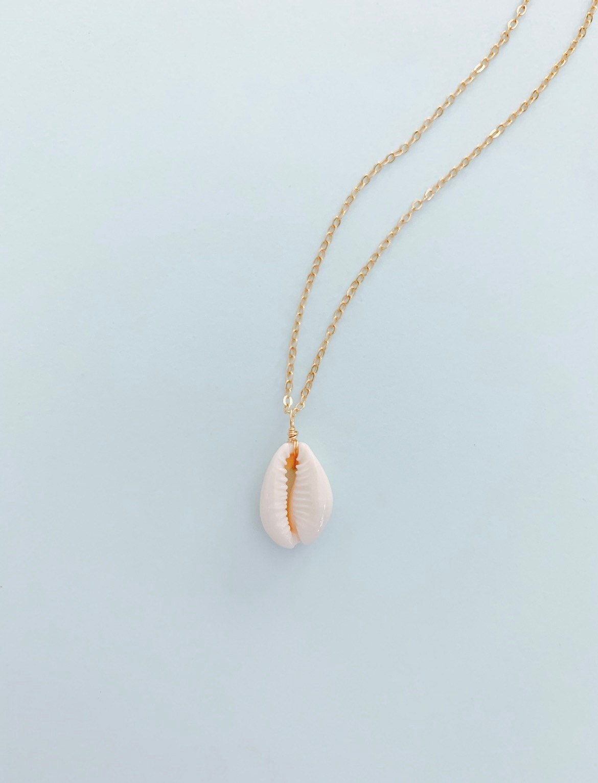 Cowrie Shell Layering Necklace Lightweight