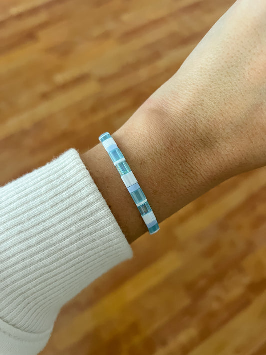 Blue Tile Bracelet