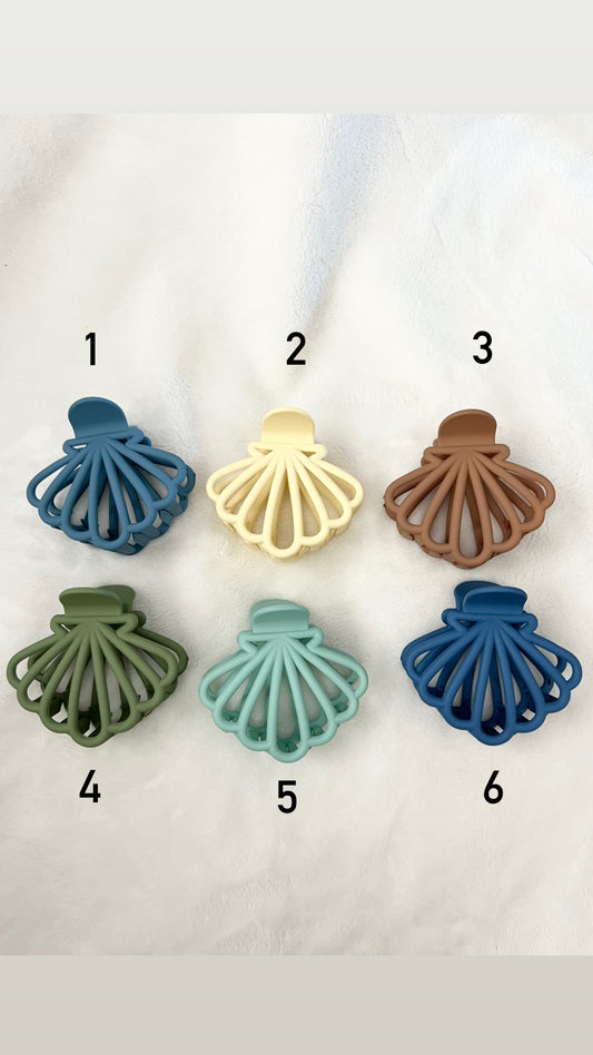 Matte Seashell Hair Claw Clip