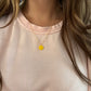 Yellow Smiley Face Necklace