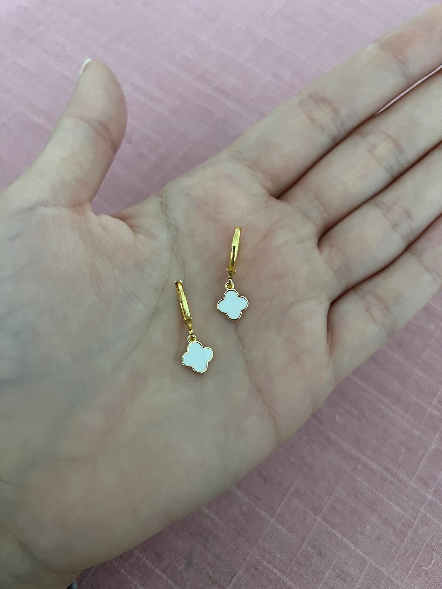 Tiny Quatrefoil Earrings