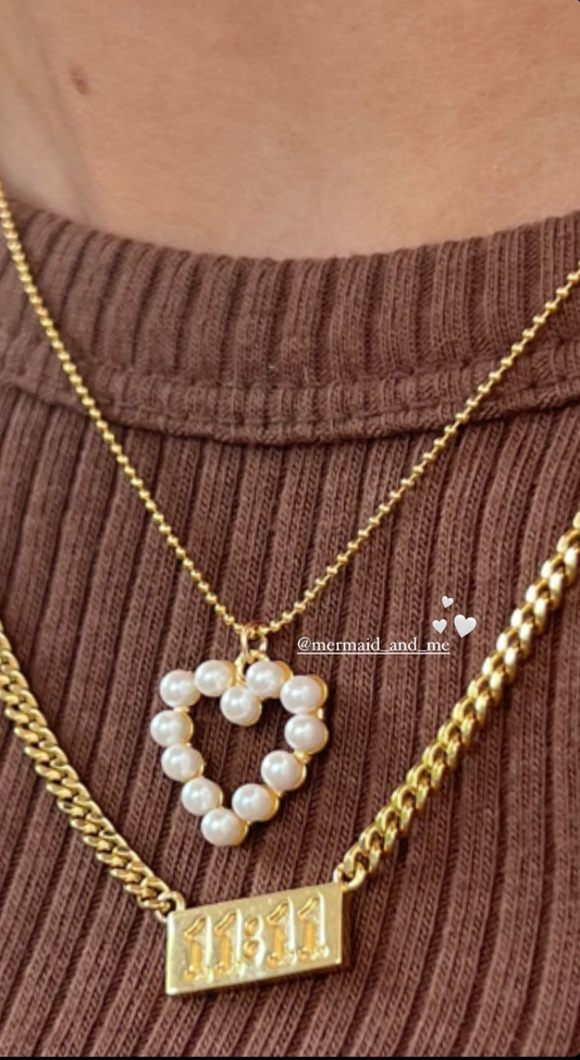 Pearl Heart Necklace