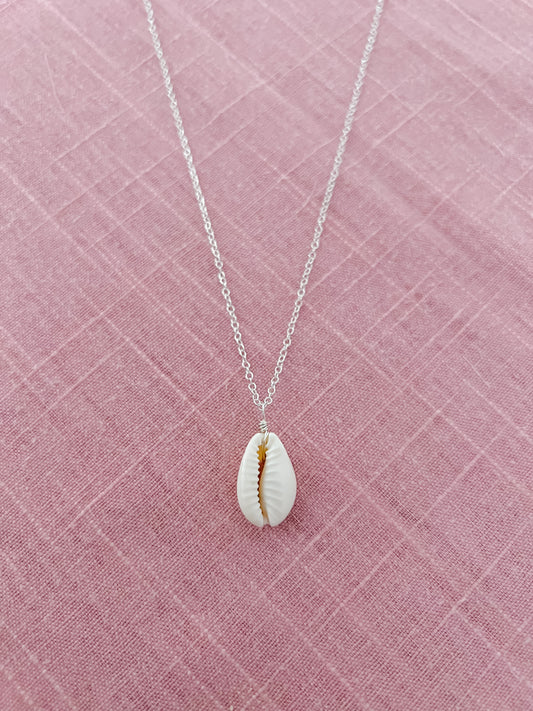 Sterling Silver Cowrie Shell Necklace