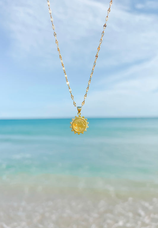 Scallop Sun Necklace