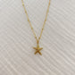 Gold Starfish Necklace