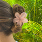 Pink Plumeria Claw Clip