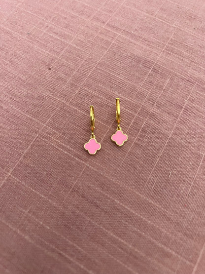 Tiny Quatrefoil Earrings