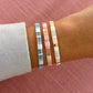 Neutrals & Gold Tile Bracelet