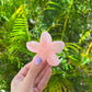 Pink Plumeria Claw Clip