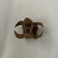 Brown Plumeria Hair Claw Clip
