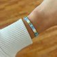 Blue and Gold Tile Bracelet